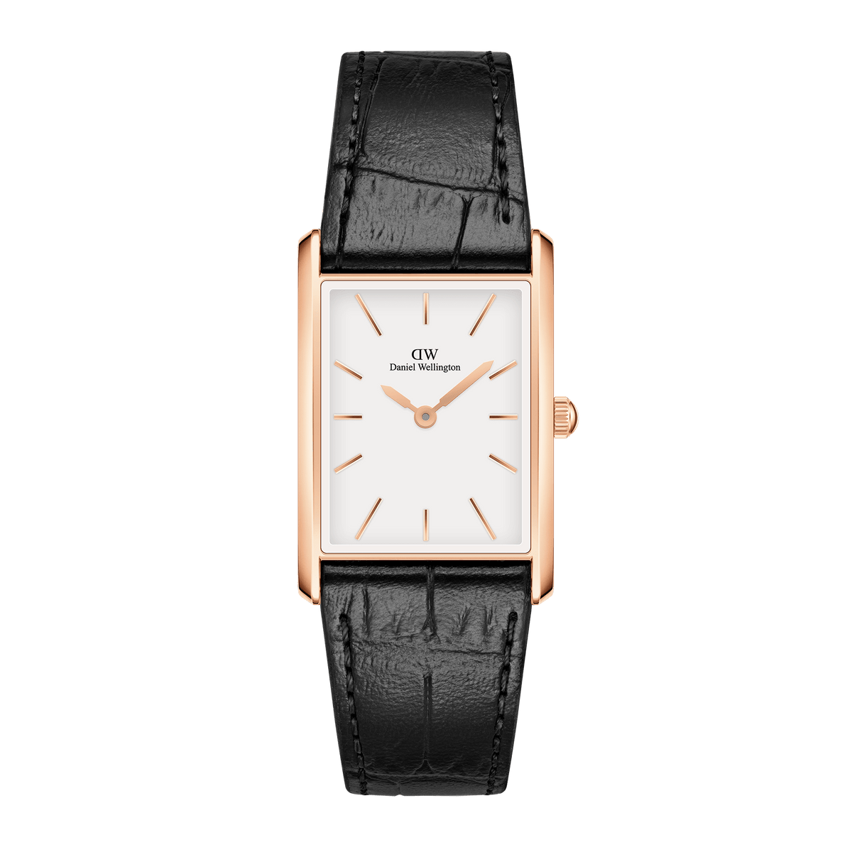 Bound Black Crocodile Rose Gold