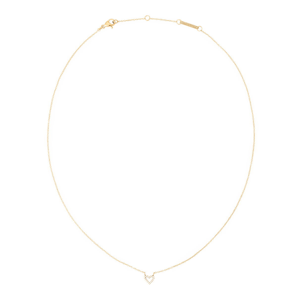 Mirelle Heart Necklace Gold