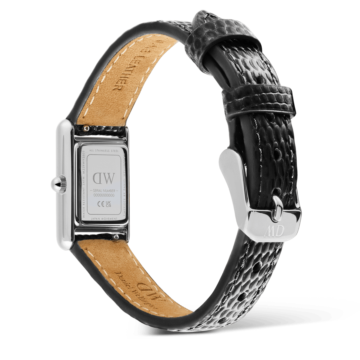 Bound Mini Black Lizard Silver