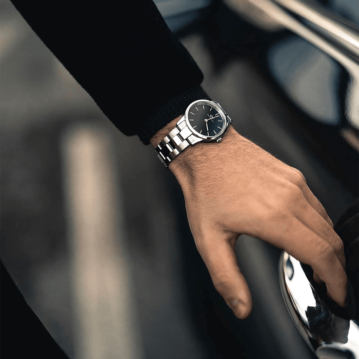 【新品】DW classic black シルバー 36mm Classic Sheffield Black Silver