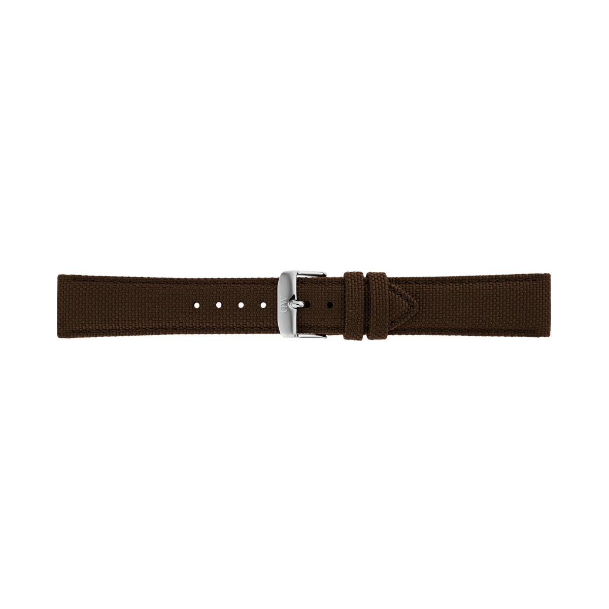 Brown Canvas Strap Silver