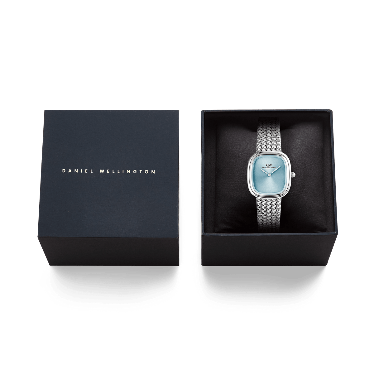 Margot Braided Mesh Ice Blue Silver