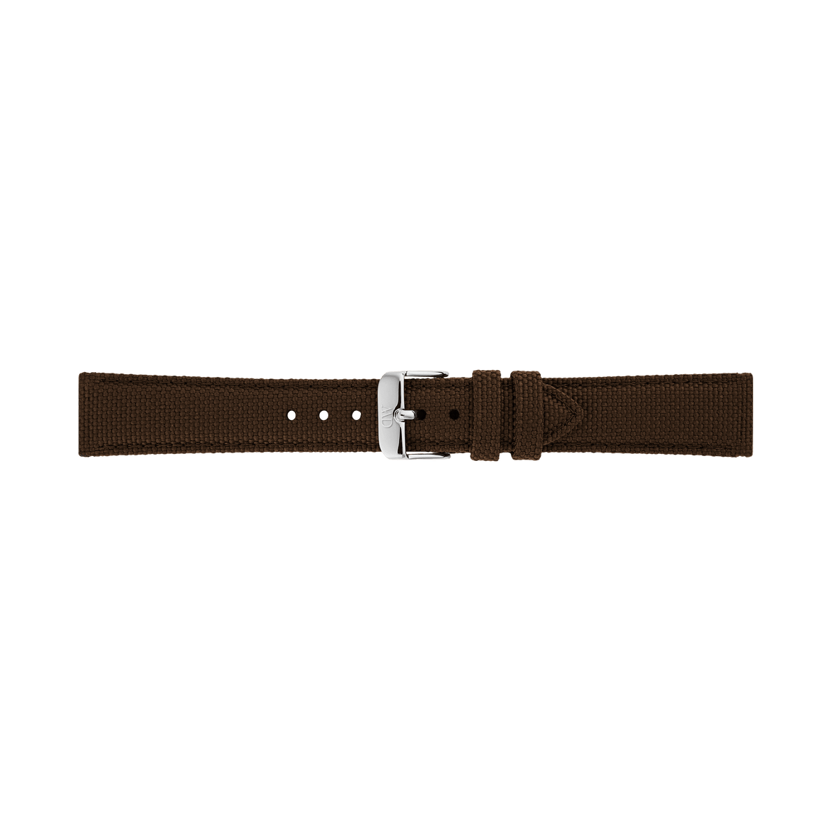 Brown Canvas Strap Silver