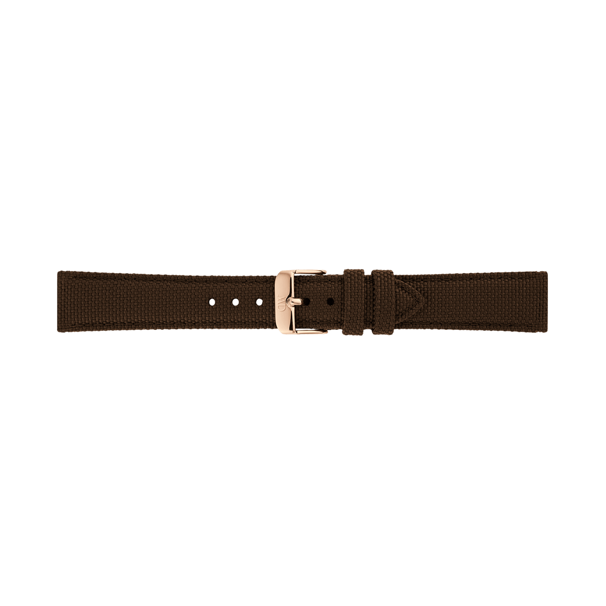Brown Canvas Strap Rose Gold