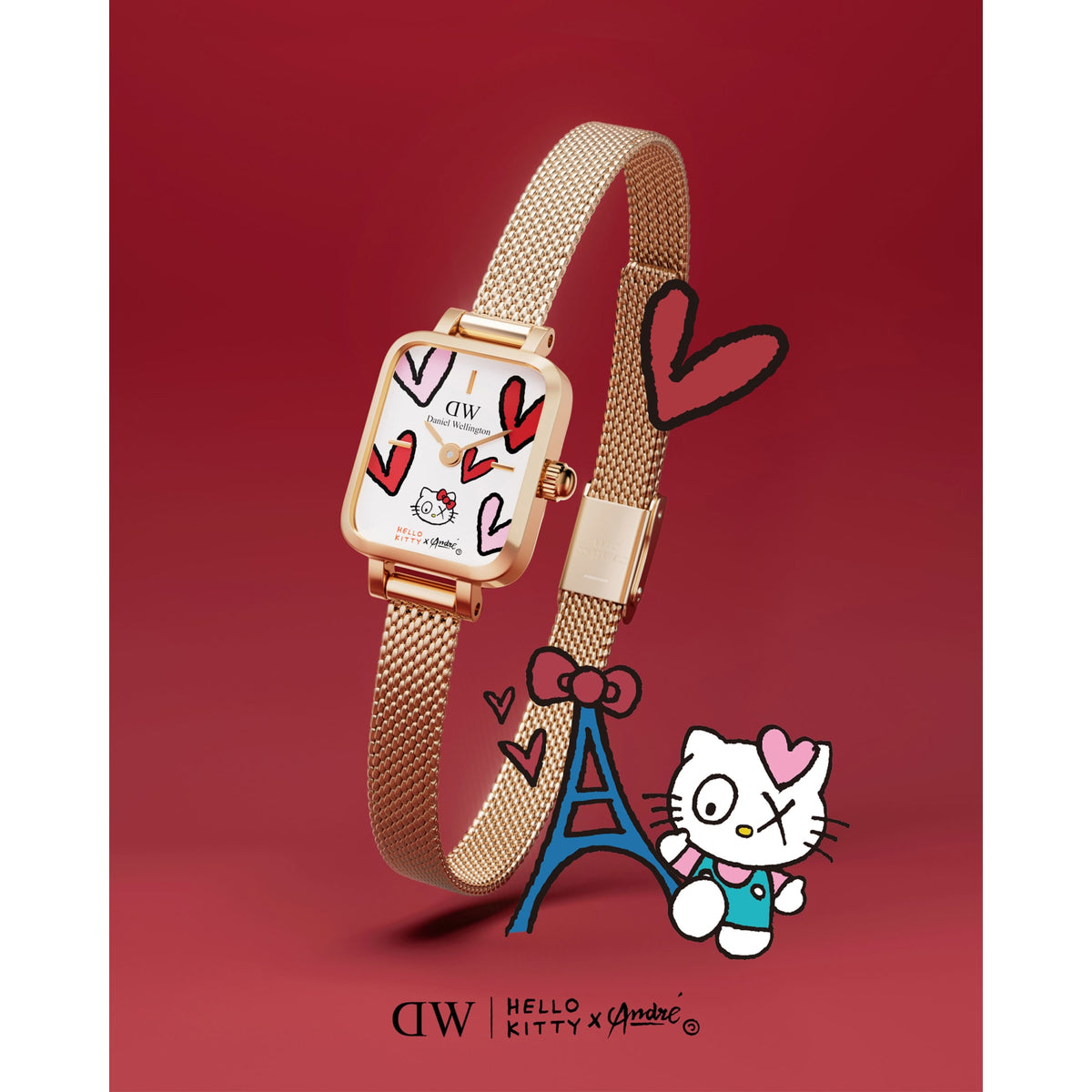 DW | Hello Kitty × André Quadro Mini Set