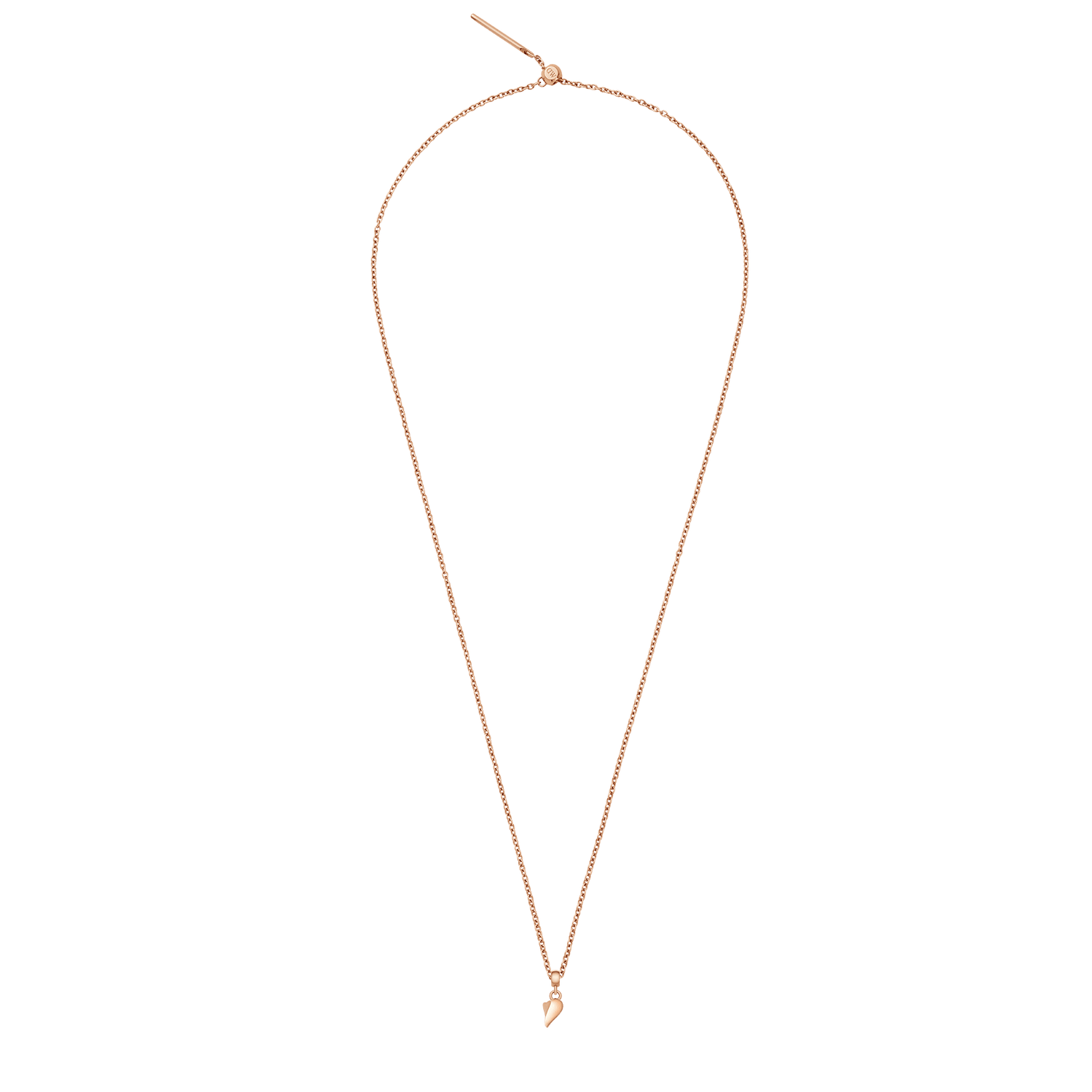 Broken Heart Charm Rose Gold